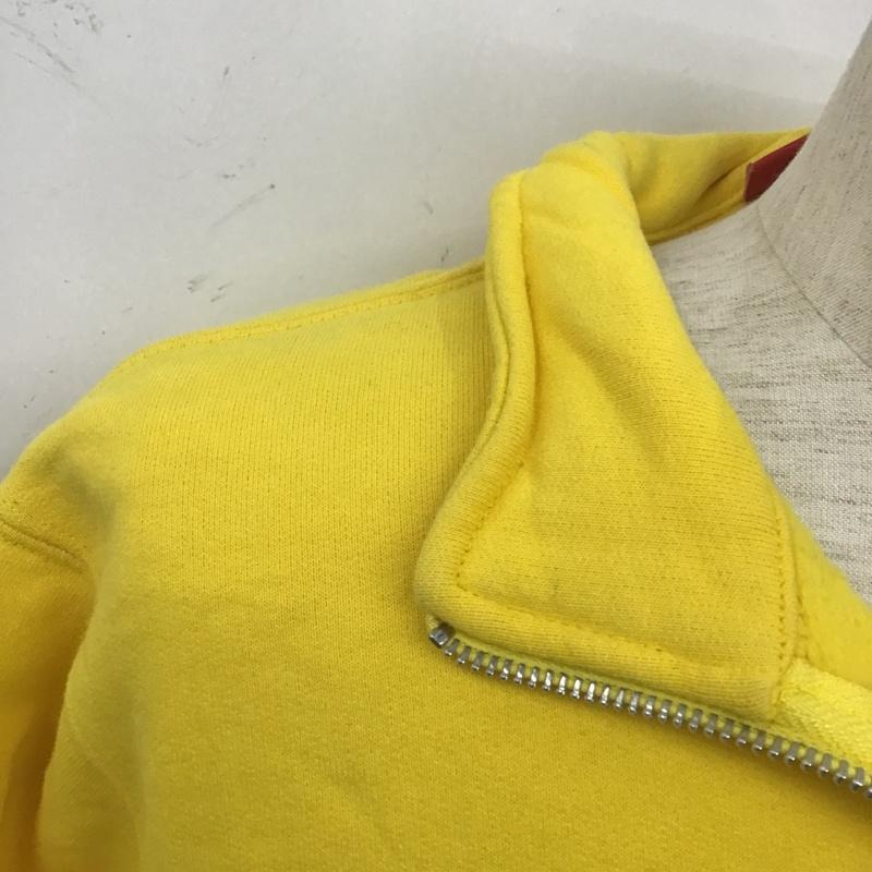シュプリーム Supreme トレーナー 長袖 15FW ビッグSupロゴハーフジップスウェット 15AW S ロゴ、文字 黄 / イエロー / X 白 / ホワイト / メンズ USED 古着 中古 10104953
