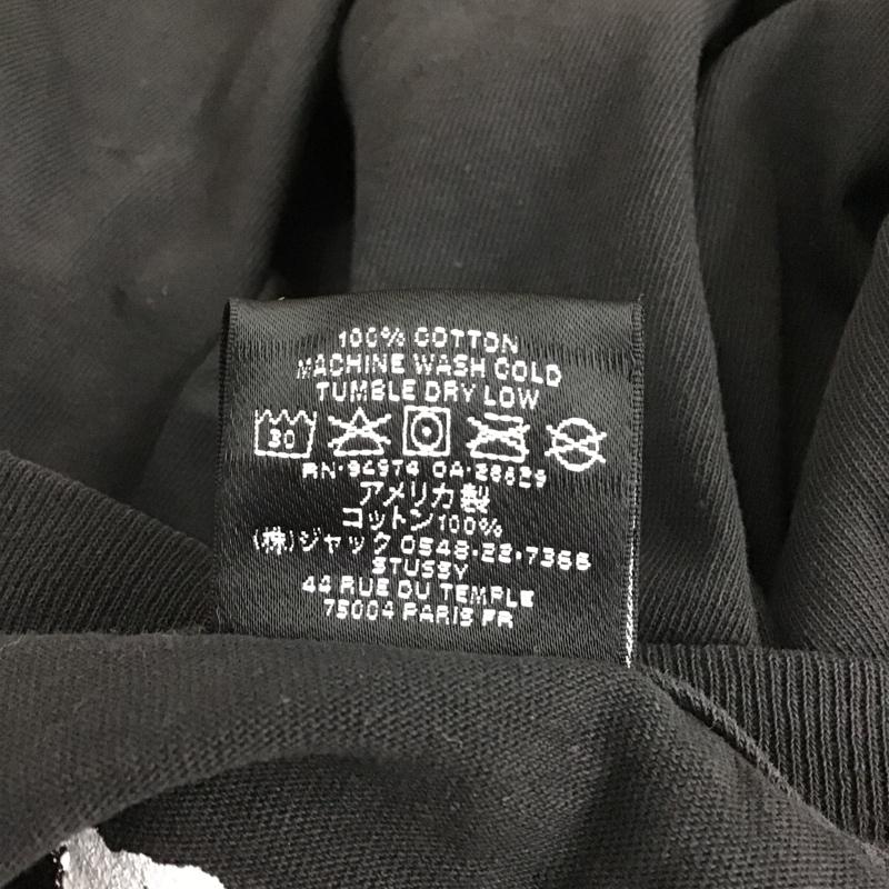 ステューシー STUSSY Tシャツ 半袖 BIG BASIC PIGMENT DYED TEE M ロゴ、文字 黒 / ブラック / メンズ USED 古着 中古 10104971