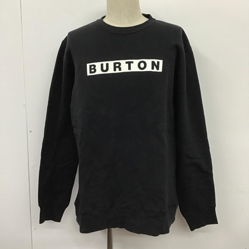 バートン BURTON トレーナー 長袖 Vault Crew スウェット 裏起毛 ボックスロゴ プリント M ロゴ、文字 黒 / ブラック / メンズ USED 古着 中古 10104974