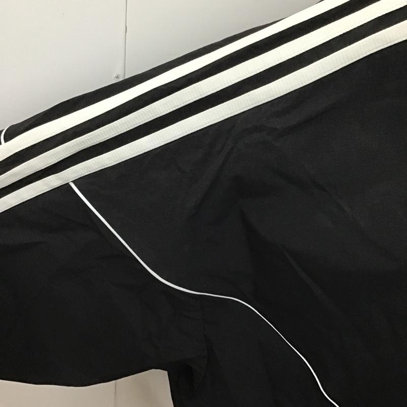 アディダス adidas ジャケット、上着 ジャケット、ブレザー FT1739 adidas×MOUSSY コラボ ナイロンジャケット ジップアップジャケット S ロゴ、文字 黒 / ブラック / レディース USED 古着 中古 10104995