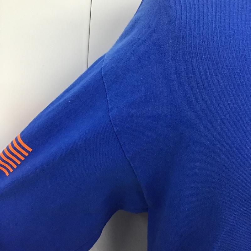ラファイエット Lafayette カットソー 長袖 長袖カットソー クルーネックカットソー ロングスリーブカットソー プリントTシャツ M プリント 青 / ブルー / メンズ USED 古着 中古 10105022