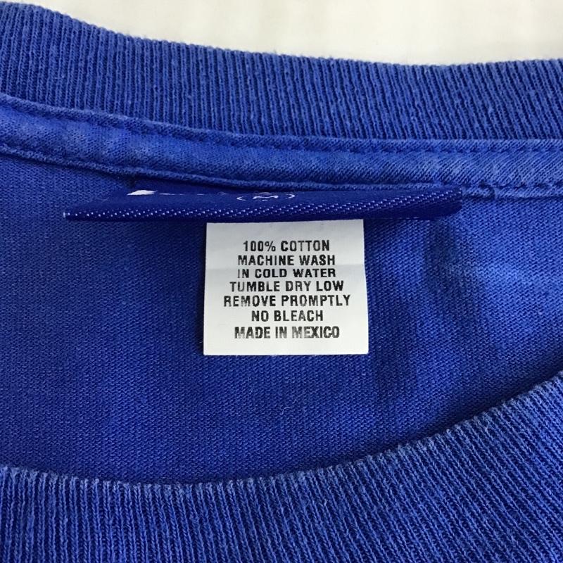 ラファイエット Lafayette カットソー 長袖 長袖カットソー クルーネックカットソー ロングスリーブカットソー プリントTシャツ M プリント 青 / ブルー / メンズ USED 古着 中古 10105022