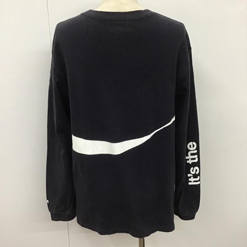 アトモス atmos カットソー 長袖 長袖カットソー クルーネックカットソー ロングスリーブカットソー プリントTシャツ XL プリント 紺 / ネイビー / メンズ USED 古着 中古 10105023