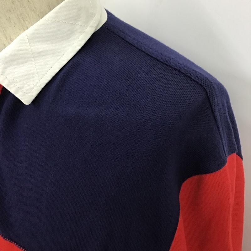 トミーヒルフィガー TOMMY HILFIGER カットソー 長袖 長袖カットソー カラーネックカットソー ロングスリーブカットソー 長袖ポロシャツ M ロゴ、文字 白 / ホワイト / X 赤 / レッド / X 紺 / ネイビー / メンズ USED 古着 中古 10105026