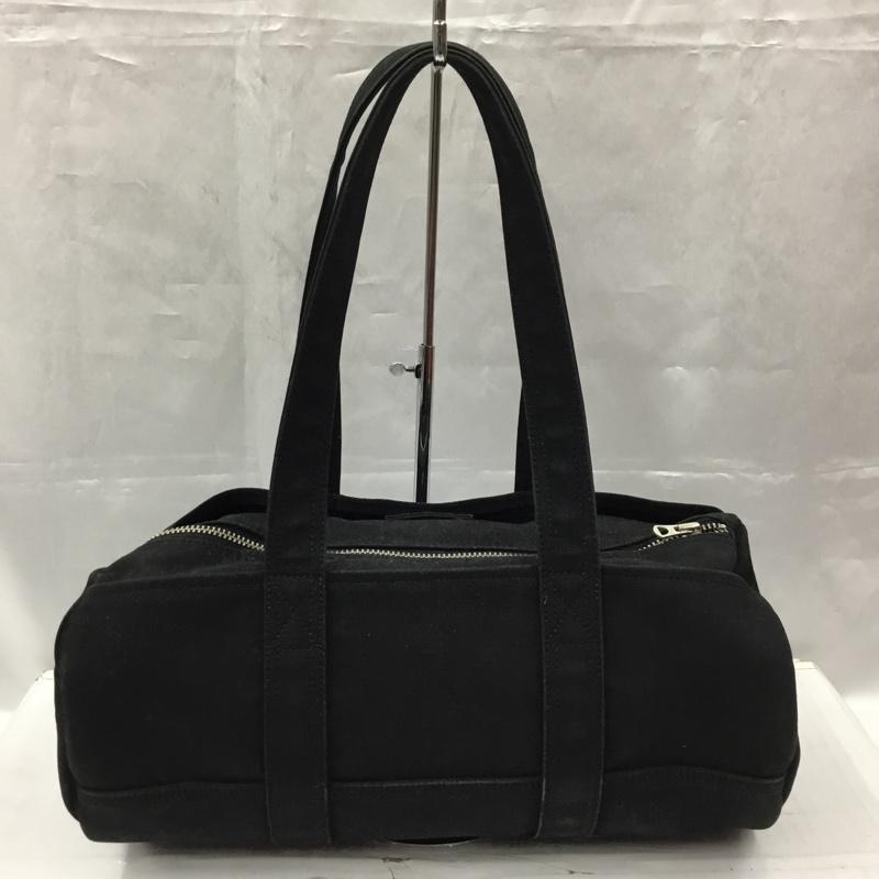 ポーター PORTER ハンドバッグ ハンドバッグ ドラムバッグ ボストンバッグ キャンバス ロゴ、文字 黒 / ブラック / メンズ USED 古着 中古 10105038