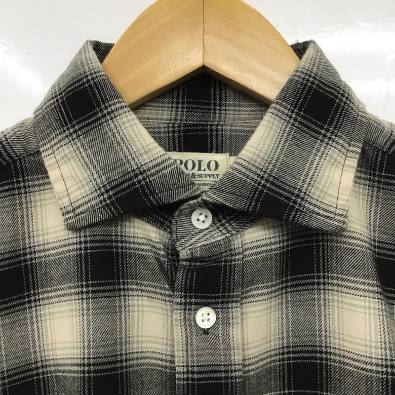デニム アンド サプライ DENIM & SUPPLY シャツ、ブラウス 長袖 長袖シャツ チェックシャツ カラーシャツ 長袖カットソー S チェック ベージュ / ベージュ / メンズ USED 古着 中古 10105076