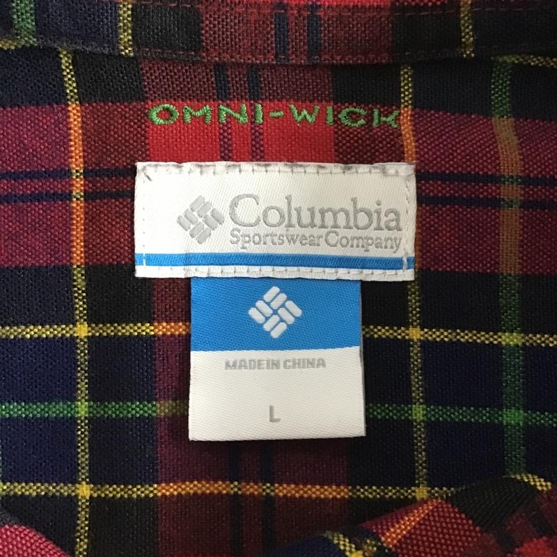コロンビア Columbia ワンピース ひざ丈スカート 長袖チェックワンピース シャツワンピース タイトワンピース L チェック マルチカラー / マルチカラー / レディース USED 古着 中古 10105081