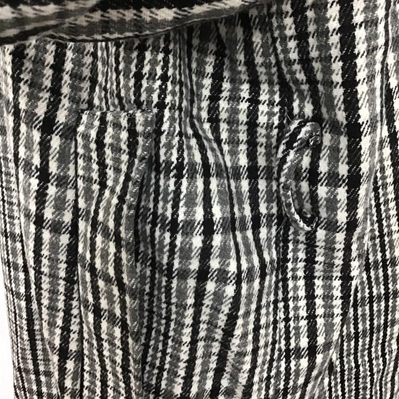 アビトーキョー ABITOKYO コート コート一般 A01B3932AB ダブルチェスターコート ロングコート アウター 0 チェック 黒 / ブラック / X 白 / ホワイト / X 灰 / グレー / レディース USED 古着 中古 10105094