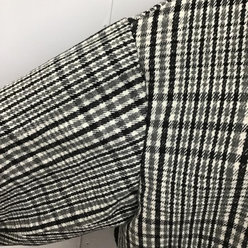 アビトーキョー ABITOKYO コート コート一般 A01B3932AB ダブルチェスターコート ロングコート アウター 0 チェック 黒 / ブラック / X 白 / ホワイト / X 灰 / グレー / レディース USED 古着 中古 10105094