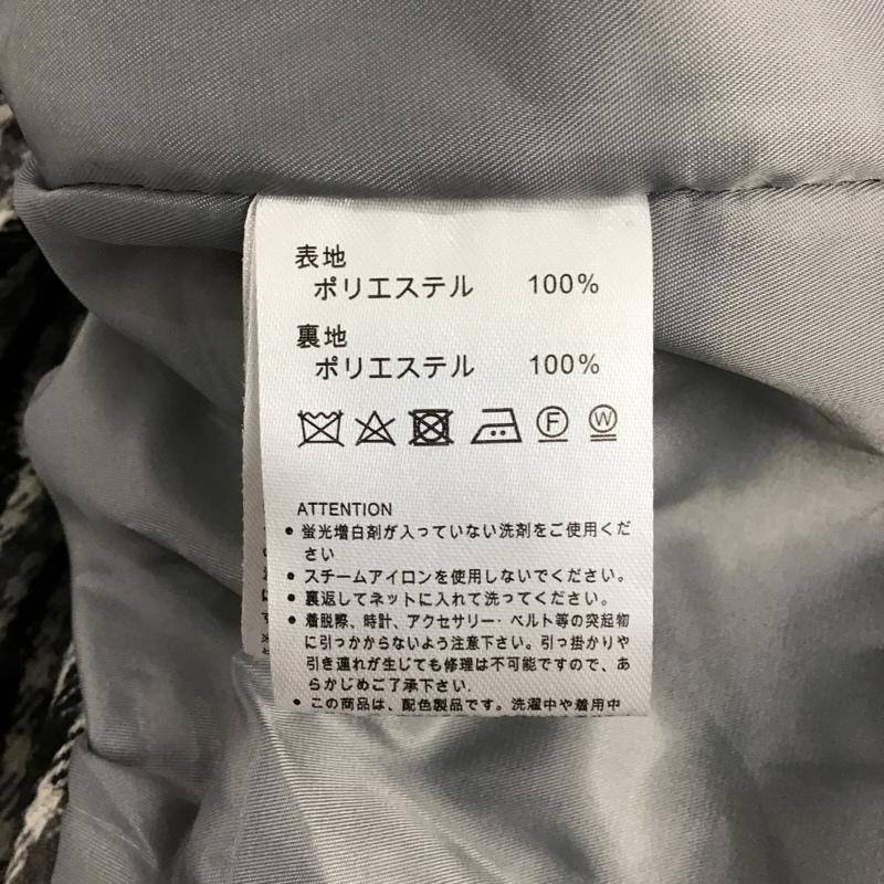 アビトーキョー ABITOKYO コート コート一般 A01B3932AB ダブルチェスターコート ロングコート アウター 0 チェック 黒 / ブラック / X 白 / ホワイト / X 灰 / グレー / レディース USED 古着 中古 10105094