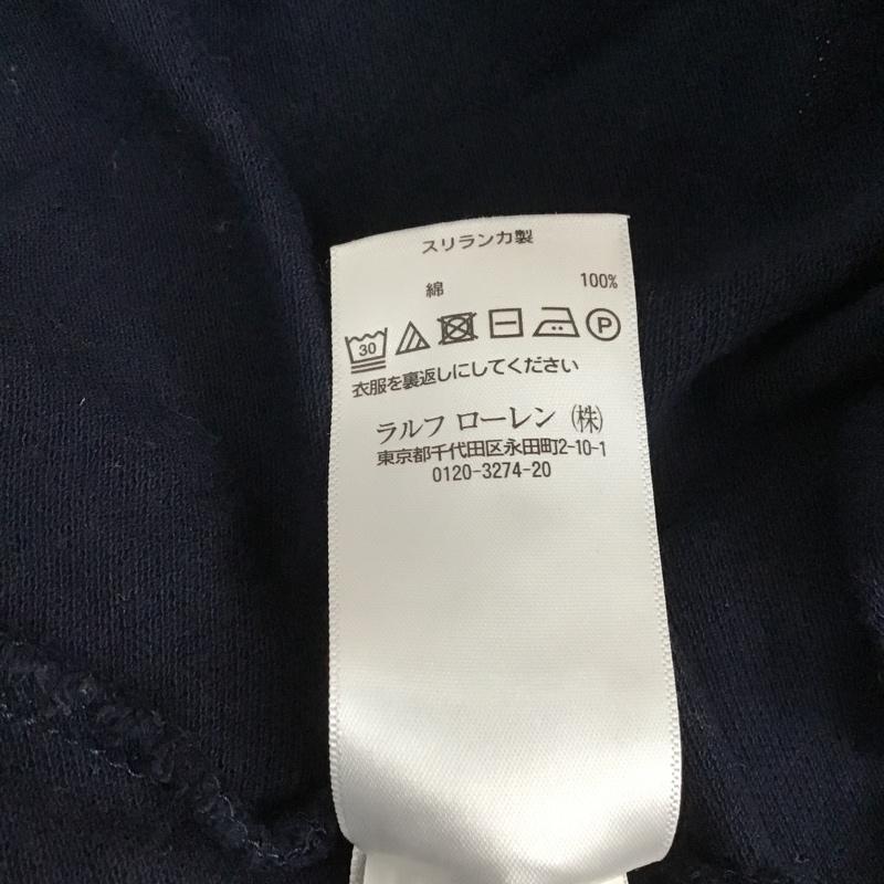 ポロラルフローレン POLO RALPH LAUREN ポロシャツ 半袖 半袖ポロシャツ カラーシャツ 半袖カットソー M ロゴ、文字 紺 / ネイビー / メンズ USED 古着 中古 10105102