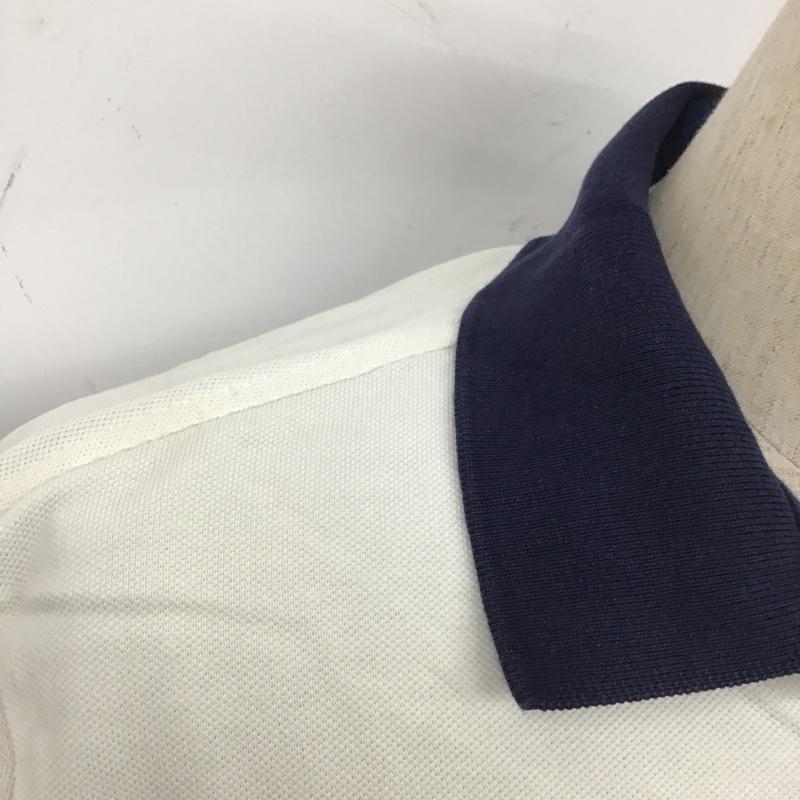ポロラルフローレン POLO RALPH LAUREN ポロシャツ 半袖 半袖ポロシャツ カラーシャツ 半袖カットソー M ロゴ、文字 白 / ホワイト / メンズ USED 古着 中古 10105104