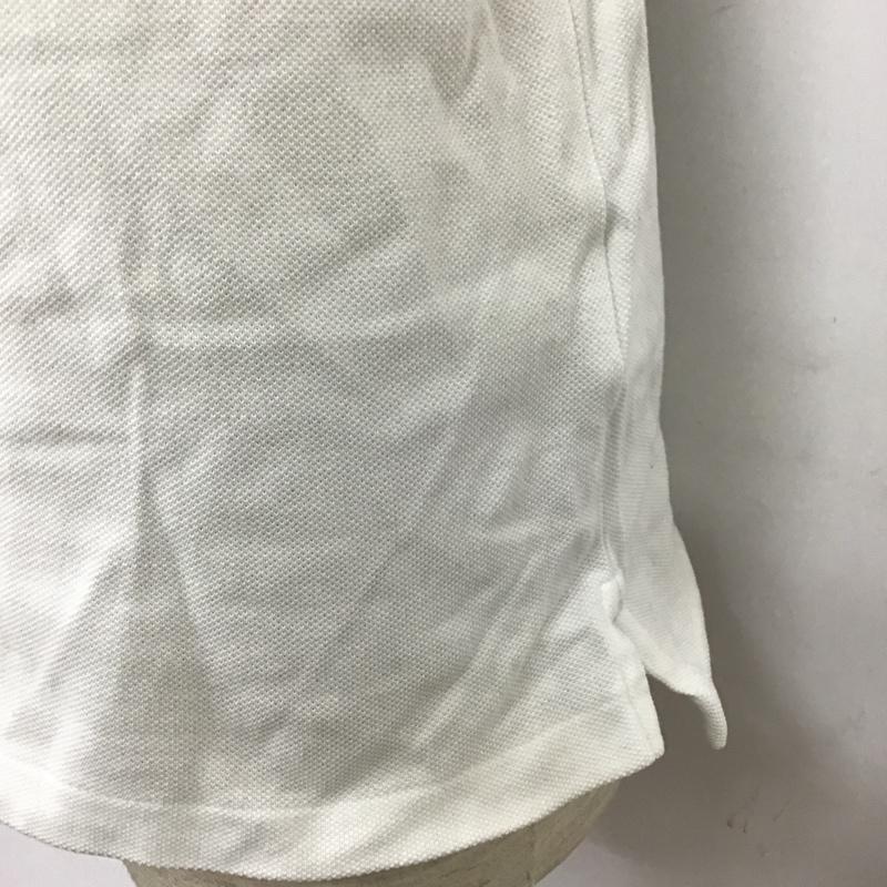 ポロラルフローレン POLO RALPH LAUREN ポロシャツ 半袖 半袖ポロシャツ カラーシャツ 半袖カットソー M ロゴ、文字 白 / ホワイト / メンズ USED 古着 中古 10105104