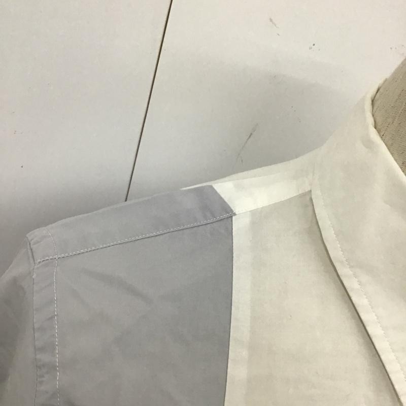 ポールスミスジーンズ Paul Smith JEANS シャツ、ブラウス 長袖 長袖シャツ カラーシャツ カジュアルシャツ 長袖カットソー S 無地 白 / ホワイト / X 灰 / グレー / メンズ USED 古着 中古 10105108