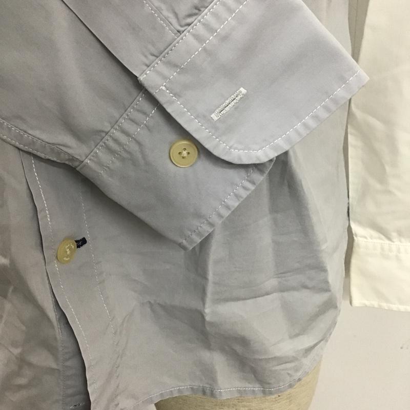 ポールスミスジーンズ Paul Smith JEANS シャツ、ブラウス 長袖 長袖シャツ カラーシャツ カジュアルシャツ 長袖カットソー S 無地 白 / ホワイト / X 灰 / グレー / メンズ USED 古着 中古 10105108