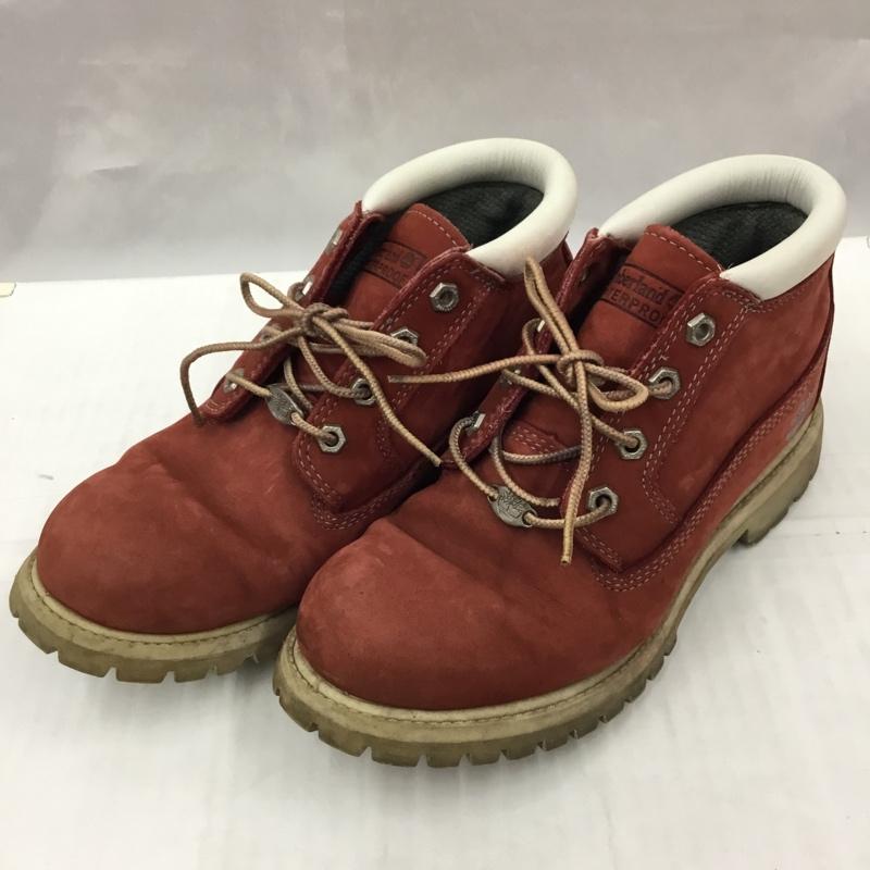 ティンバーランド Timberland ブーツ ショートブーツ 23319 チャッカブーツ 8M ワンポイント 赤 / レッド / メンズ USED 古着 中古 10105113