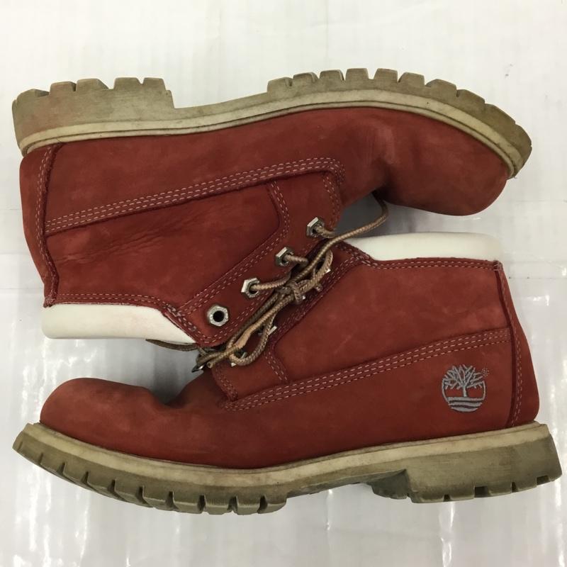 ティンバーランド Timberland ブーツ ショートブーツ 23319 チャッカブーツ 8M ワンポイント 赤 / レッド / メンズ USED 古着 中古 10105113