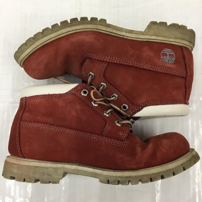 ティンバーランド Timberland ブーツ ショートブーツ 23319 チャッカブーツ 8M ワンポイント 赤 / レッド / メンズ USED 古着 中古 10105113