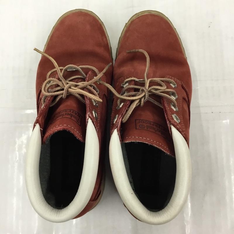 ティンバーランド Timberland ブーツ ショートブーツ 23319 チャッカブーツ 8M ワンポイント 赤 / レッド / メンズ USED 古着 中古 10105113