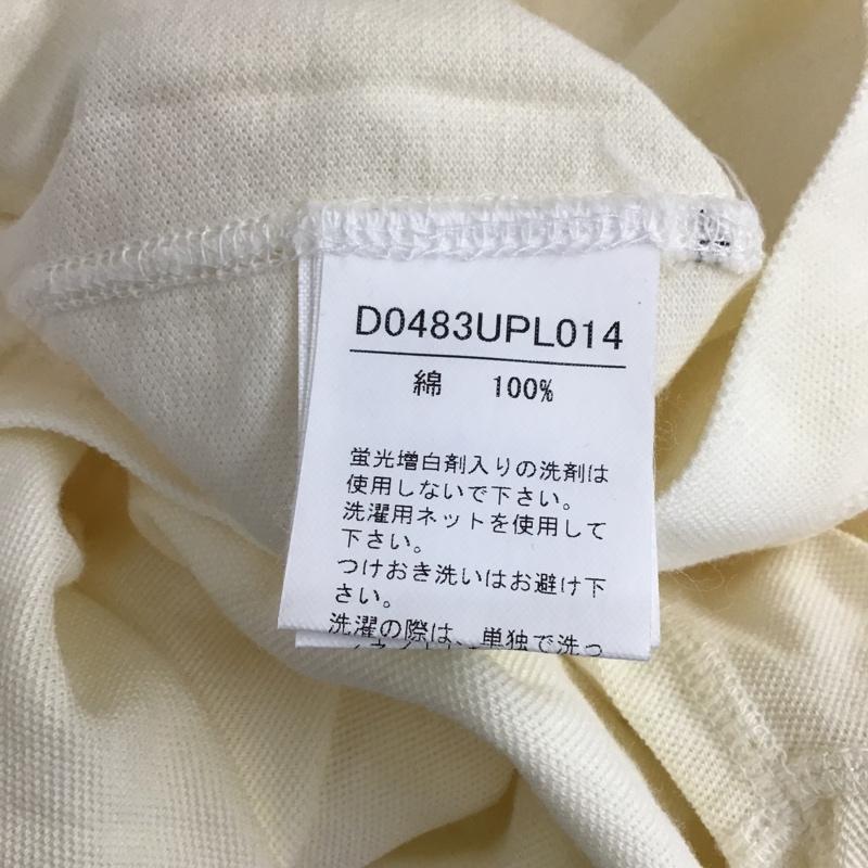 パパス PAPAS ポロシャツ 半袖 半袖ポロシャツ カラーシャツ 半袖カットソー ロゴ、文字 アイボリー / アイボリー / メンズ USED 古着 中古 10105114