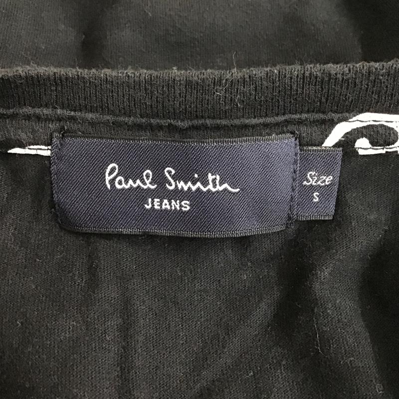 ポールスミス Paul Smith カットソー 半袖 半袖カットソー プリントTシャツ クルーネックカットソー S プリント 黒 / ブラック / メンズ USED 古着 中古 10105119
