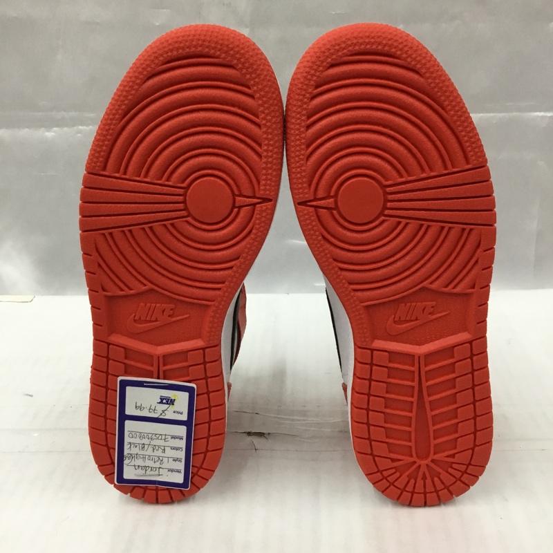 ナイキ NIKE スニーカー スニーカー 705300-800 AIR JORDAN 1 RETRO HIGH BG 22.5cm 箱有 22.5cm ロゴ、文字 白 / ホワイト / X 黒 / ブラック / X 橙 / オレンジ / レディース USED 古着 中古 10105131