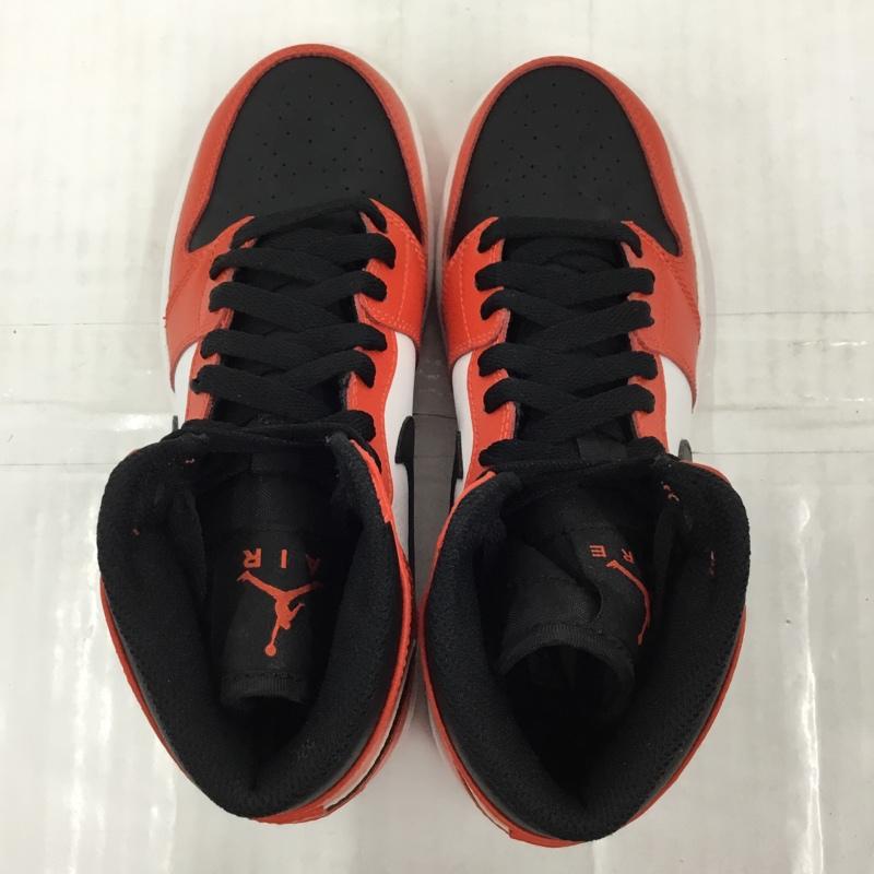 ナイキ NIKE スニーカー スニーカー 705300-800 AIR JORDAN 1 RETRO HIGH BG 22.5cm 箱有 22.5cm ロゴ、文字 白 / ホワイト / X 黒 / ブラック / X 橙 / オレンジ / レディース USED 古着 中古 10105131