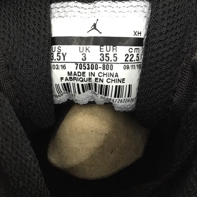 ナイキ NIKE スニーカー スニーカー 705300-800 AIR JORDAN 1 RETRO HIGH BG 22.5cm 箱有 22.5cm ロゴ、文字 白 / ホワイト / X 黒 / ブラック / X 橙 / オレンジ / レディース USED 古着 中古 10105131