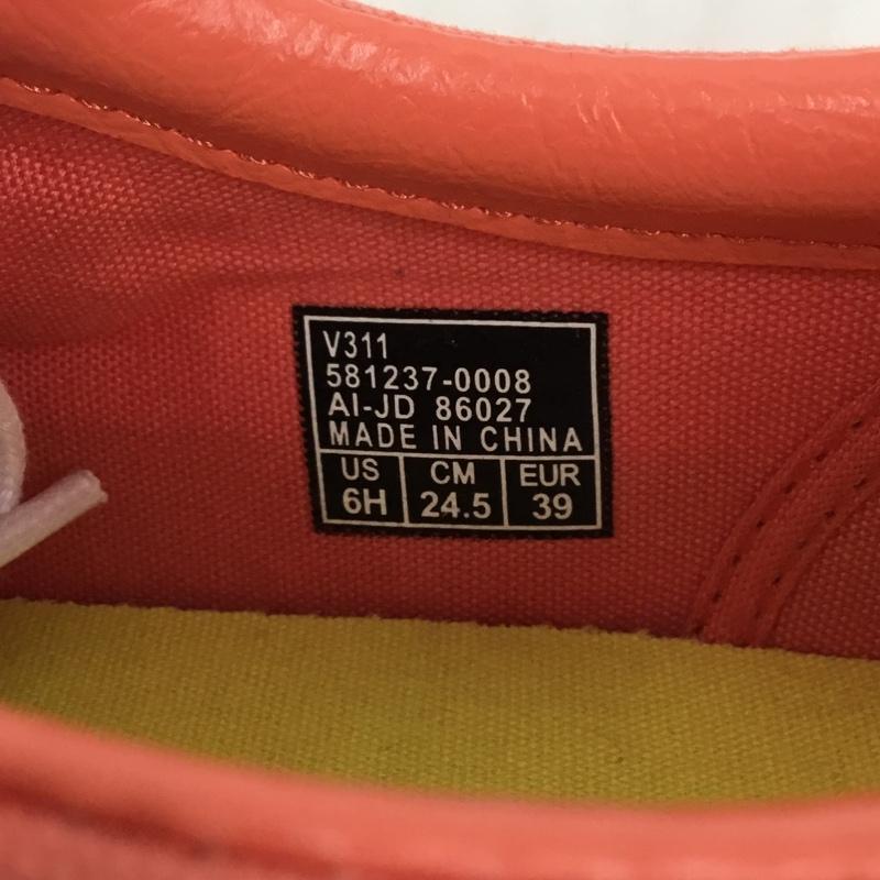 バンズ VANS スニーカー スニーカー V311 COURT ICON 24.5cm 24.5cm ワンポイント 橙 / オレンジ / レディース USED 古着 中古 10105135