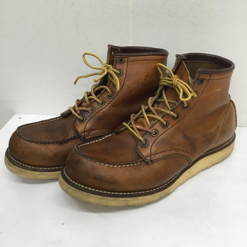 レッドウィング RED WING ブーツ 一般 875 縦羽タグ USA製 US:9.5 茶 / ブラウン / メンズ USED 古着 中古 10105151