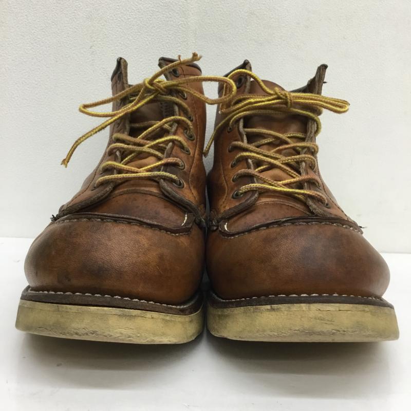 レッドウィング RED WING ブーツ 一般 875 縦羽タグ USA製 US:9.5 茶 / ブラウン / メンズ USED 古着 中古 10105151