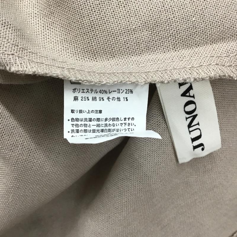 ジュノア JUNOAH ワンピース ロングスカート ロングワンピース キャミワンピース フレアワンピース 48 無地 ベージュ / ベージュ / レディース USED 古着 中古 10105163