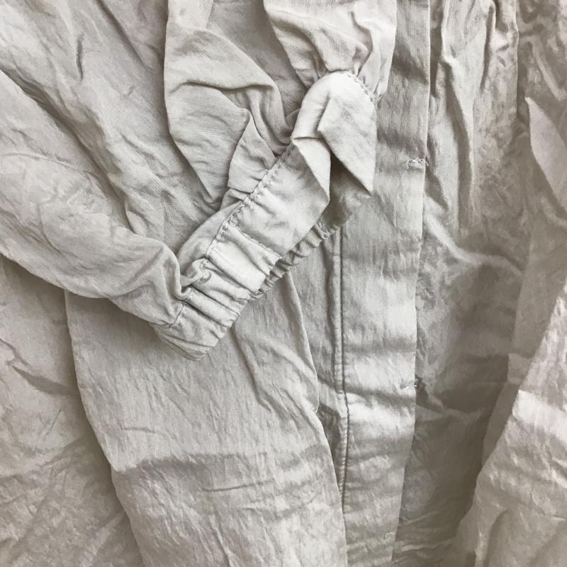 グローバルワーク GLOBAL WORK カットソー 半袖 GW621001ST 切替チュニックワンピース 半袖カットソー ノーカラーシャツカットソー FREE 無地 灰 / グレー / レディース USED 古着 中古 10105167
