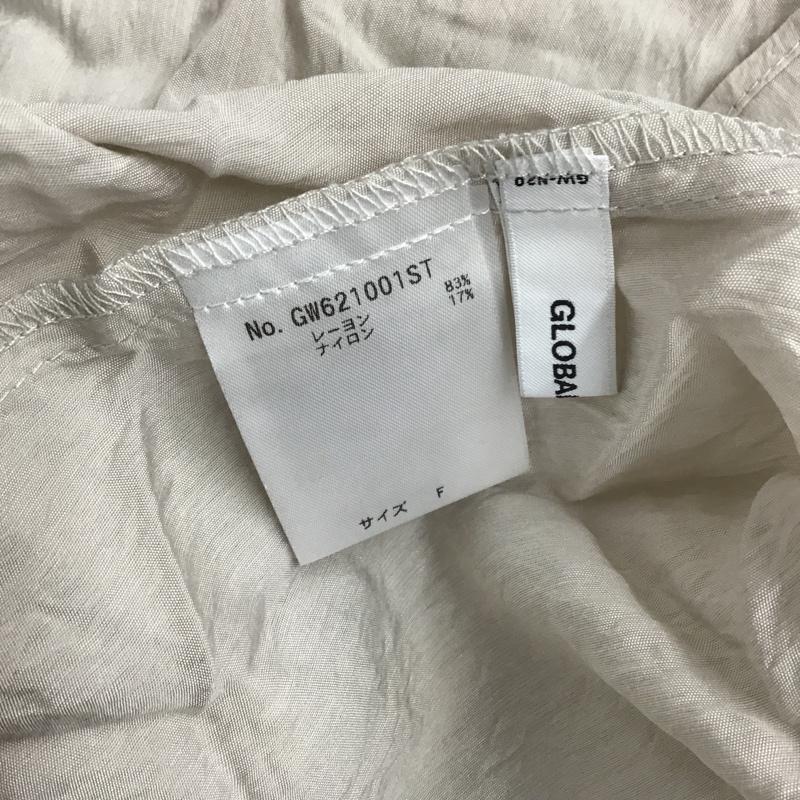 グローバルワーク GLOBAL WORK カットソー 半袖 GW621001ST 切替チュニックワンピース 半袖カットソー ノーカラーシャツカットソー FREE 無地 灰 / グレー / レディース USED 古着 中古 10105167