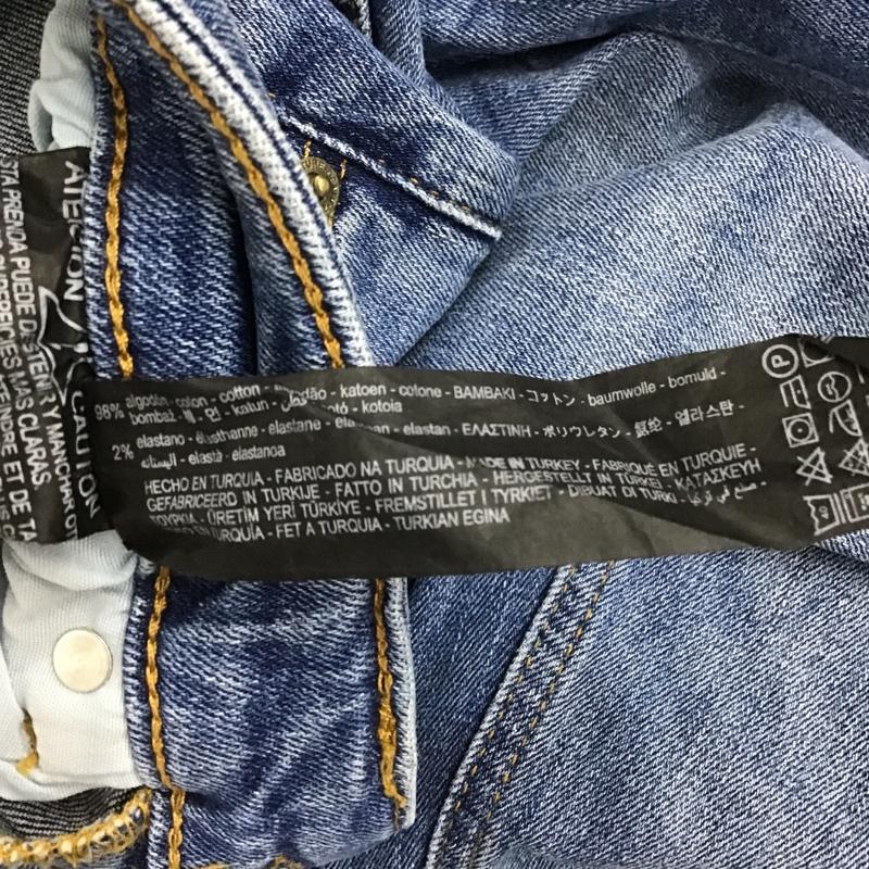 ザラ ZARA パンツ デニム、ジーンズ デニムパンツ スリムパンツ タイトパンツ ストレッチパンツ 36 無地 インディゴ / インディゴ / レディース USED 古着 中古 10105168