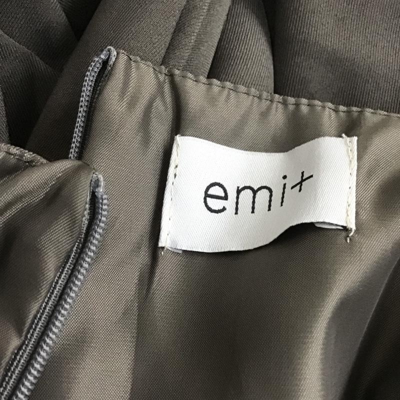 エミプラス emi+ ワンピース ロングスカート キャミソールロングワンピース フレアスカートワンピース 無地 茶 / ブラウン / レディース USED 古着 中古 10105174