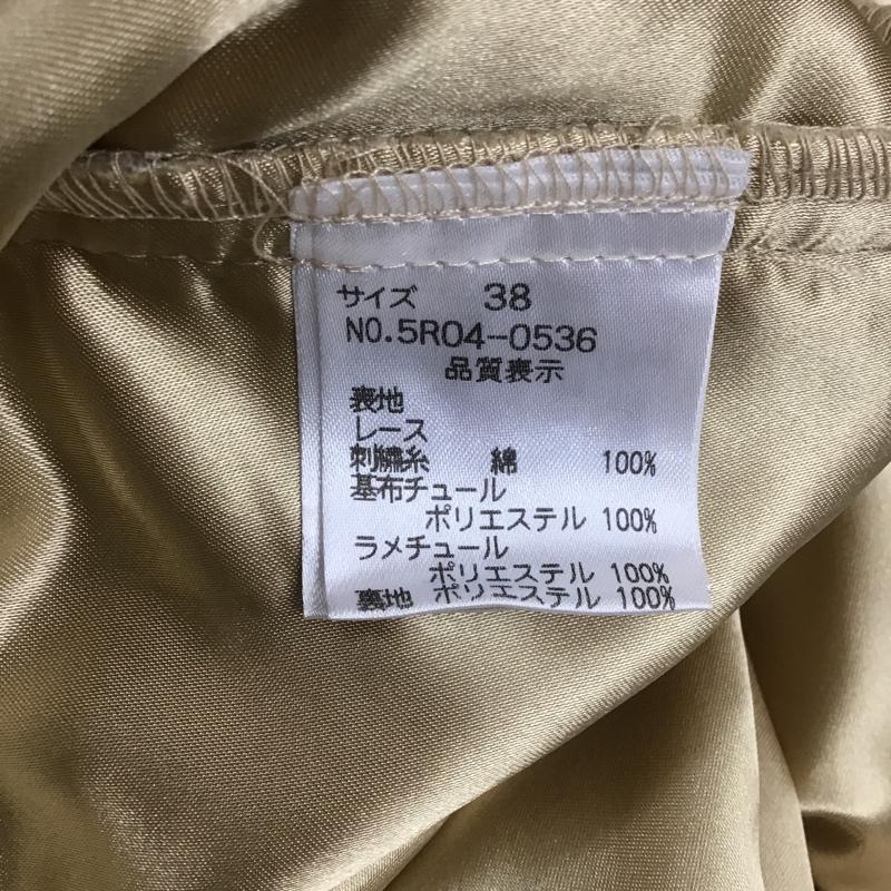 ルゥデルゥ Rew de Rew ワンピース ロングスカート ノースリーブワンピース フレアワンピース 総柄 38 総柄 ベージュ / ベージュ / レディース USED 古着 中古 10105182