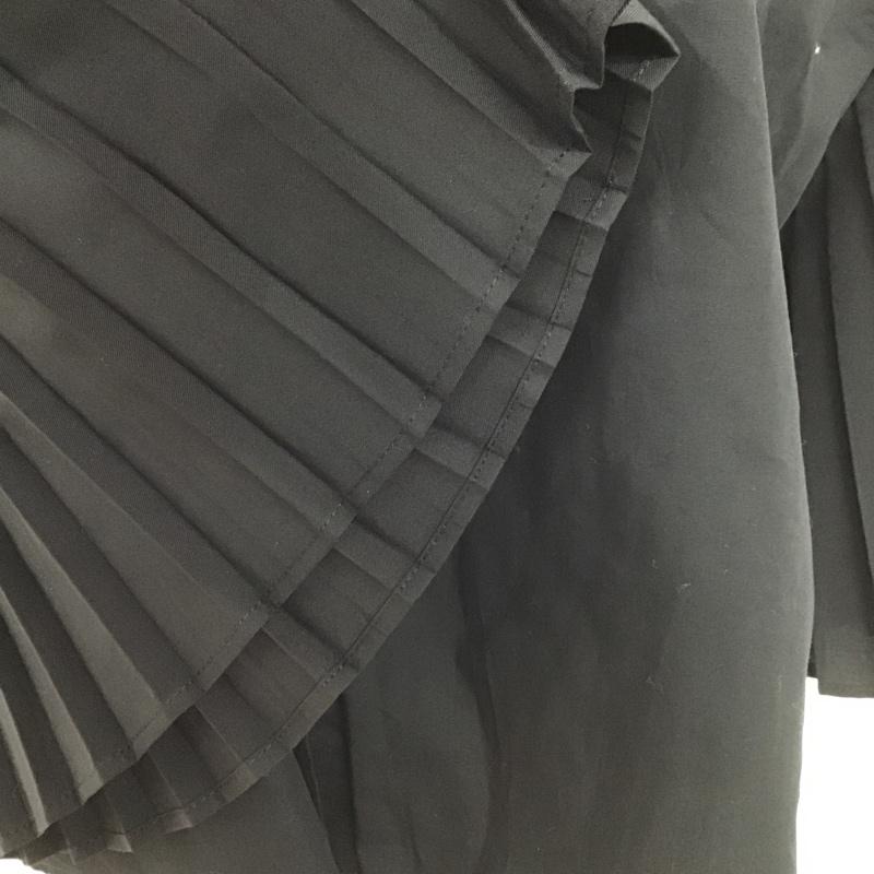ザラ ZARA シャツ、ブラウス 半袖 半袖シャツ 袖フレアシャツ カラーシャツ カジュアルシャツ ショート丈 S 無地 黒 / ブラック / レディース USED 古着 中古 10105185