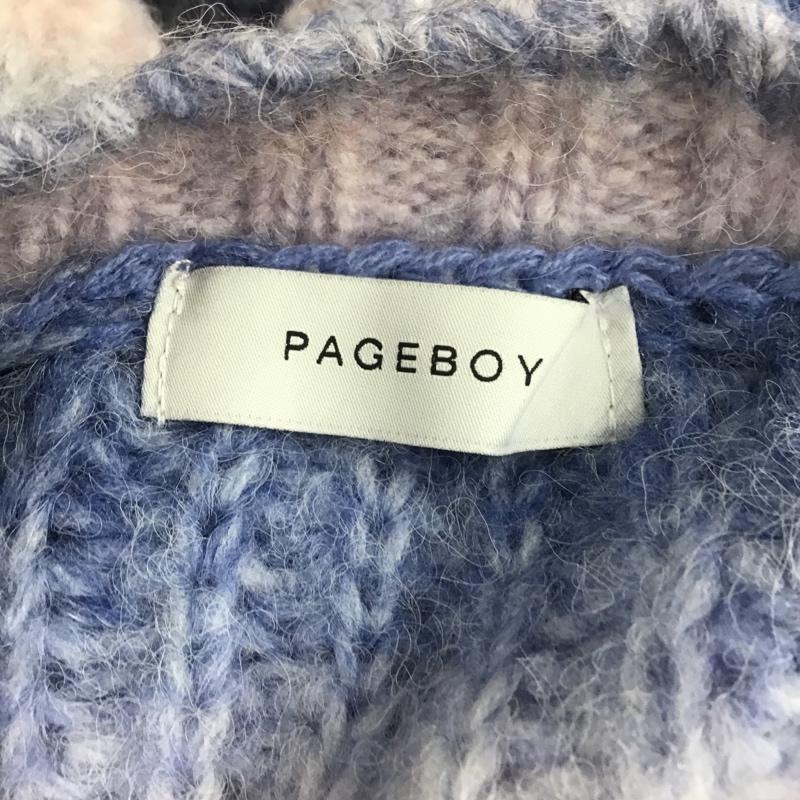ページボーイ PAGEBOY ニット、セーター 長袖 長袖ニットカットソー クルーネックカットソー セーター FREE 総柄 マルチカラー / マルチカラー / レディース USED 古着 中古 10105192