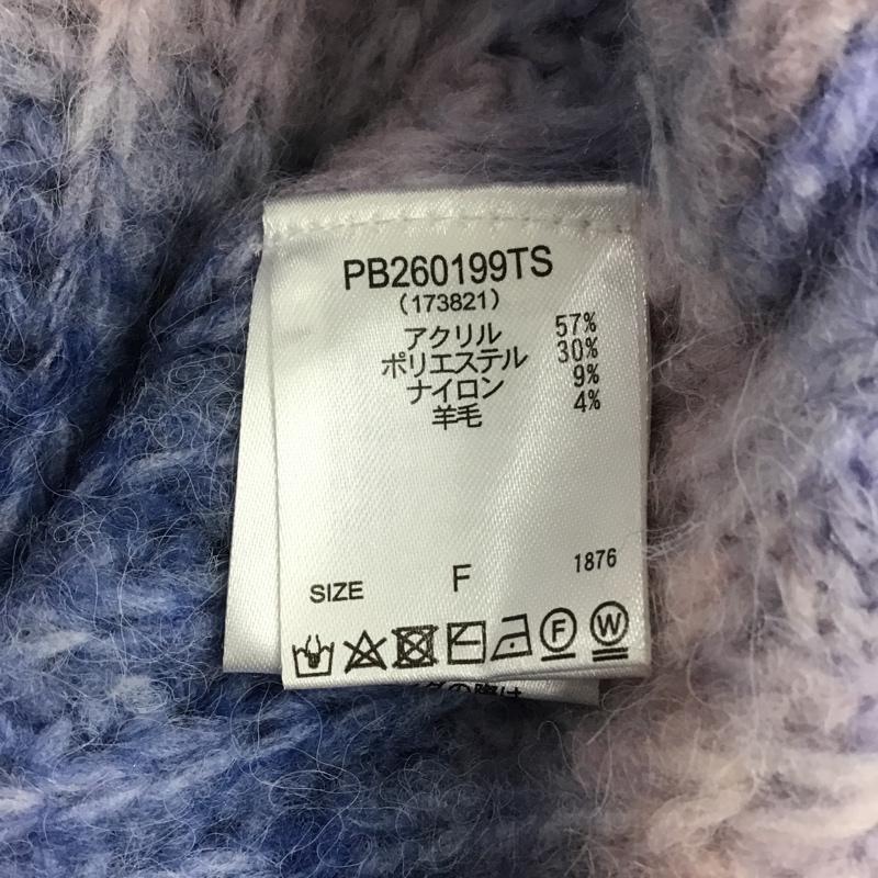 ページボーイ PAGEBOY ニット、セーター 長袖 長袖ニットカットソー クルーネックカットソー セーター FREE 総柄 マルチカラー / マルチカラー / レディース USED 古着 中古 10105192