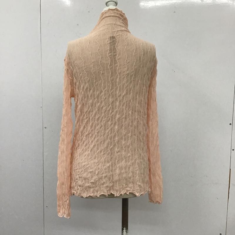 フリークスストア FREAK'S STORE カットソー 長袖 長袖カットソー シースルーカットソー ストレッチ ハイネック 無地 桃 / ピンク /  レディース USED 古着 中古 10105204