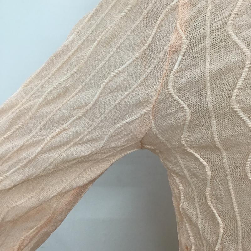 フリークスストア FREAK'S STORE カットソー 長袖 長袖カットソー シースルーカットソー ストレッチ ハイネック 無地 桃 / ピンク /  レディース USED 古着 中古 10105204