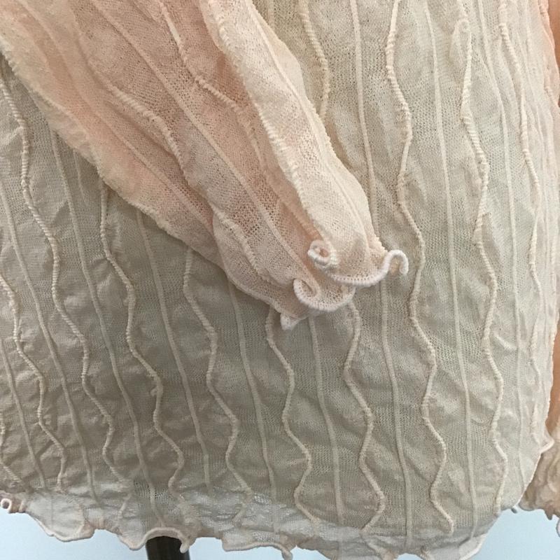 フリークスストア FREAK'S STORE カットソー 長袖 長袖カットソー シースルーカットソー ストレッチ ハイネック 無地 桃 / ピンク /  レディース USED 古着 中古 10105204