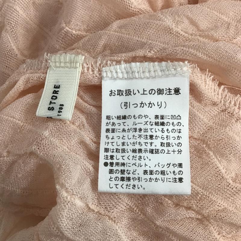 フリークスストア FREAK'S STORE カットソー 長袖 長袖カットソー シースルーカットソー ストレッチ ハイネック 無地 桃 / ピンク /  レディース USED 古着 中古 10105204