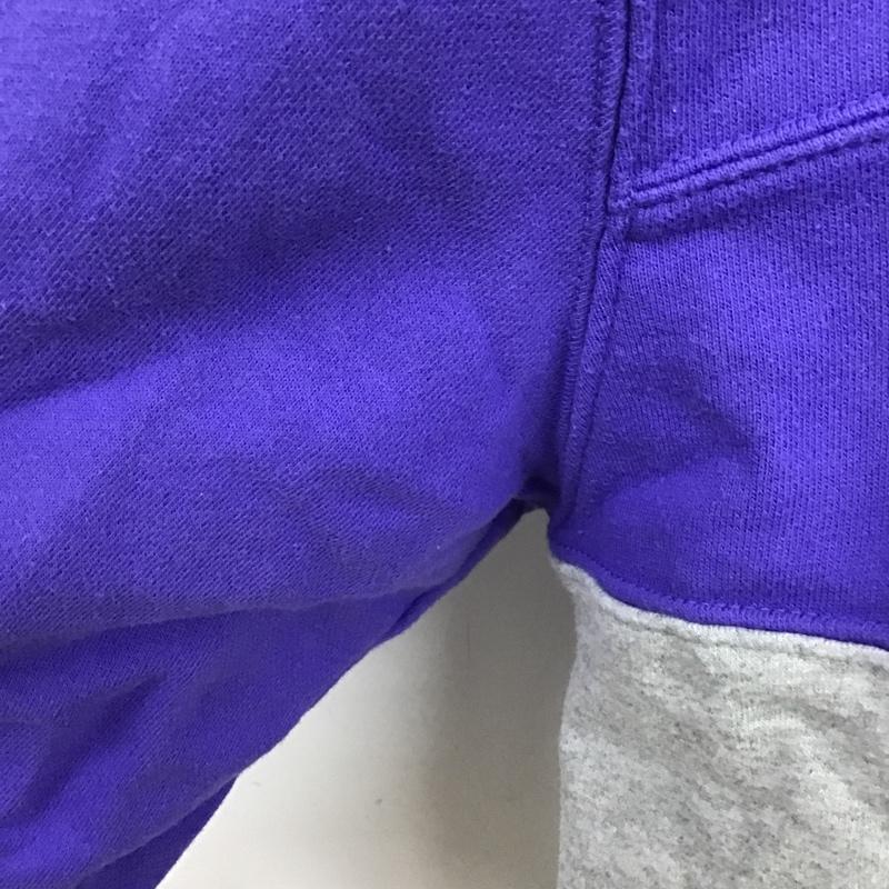 エクストララージ XLARGE トレーナー 長袖 長袖スウェット クルーネックカットソー 長袖トレーナー L ロゴ、文字 灰 / グレー / X 青 / ブルー / メンズ USED 古着 中古 10105214