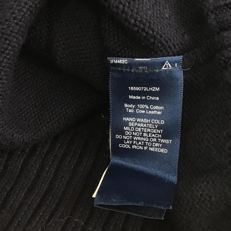 ポロバイラルフローレン Polo by RALPH LAUREN ジャケット、上着 ジャンパー、ブルゾン ジップアップジャケット ジップアップニットジャケット タートルネック セーター L ロゴ、文字 紺 / ネイビー / メンズ USED 古着 中古 10105222