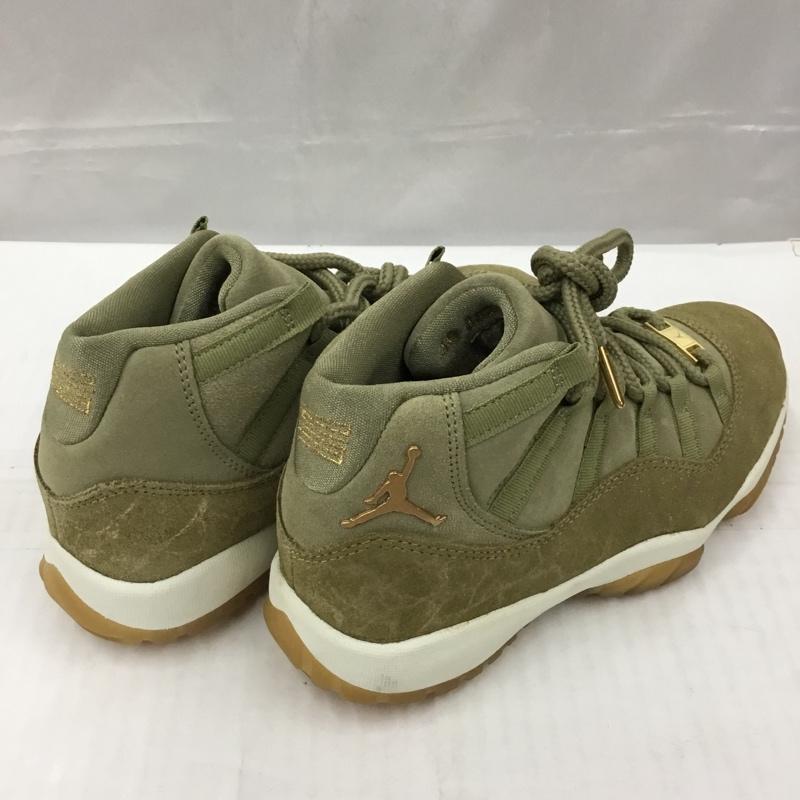 ナイキ NIKE スニーカー スニーカー AR0715-200 WMNS AIR JORDAN 11 RETRO 24cm 箱有 24.0cm ワンポイント カーキ / カーキ / X 金 / ゴールド / レディース USED 古着 中古 10105231