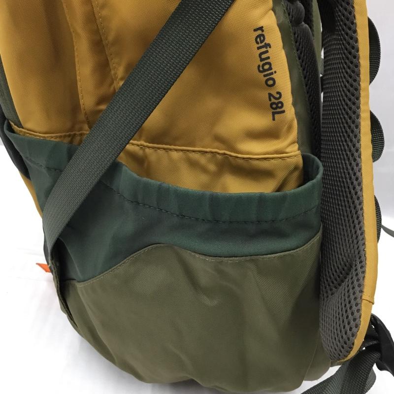 パタゴニア patagonia リュックサック、デイパック リュックサック、デイバッグ 47910FA13 ナイロン バックパック Refugio28L ロゴ、文字 橙 / オレンジ / X 黒 / ブラック / X カーキ / カーキ / メンズ USED 古着 中古 10105241