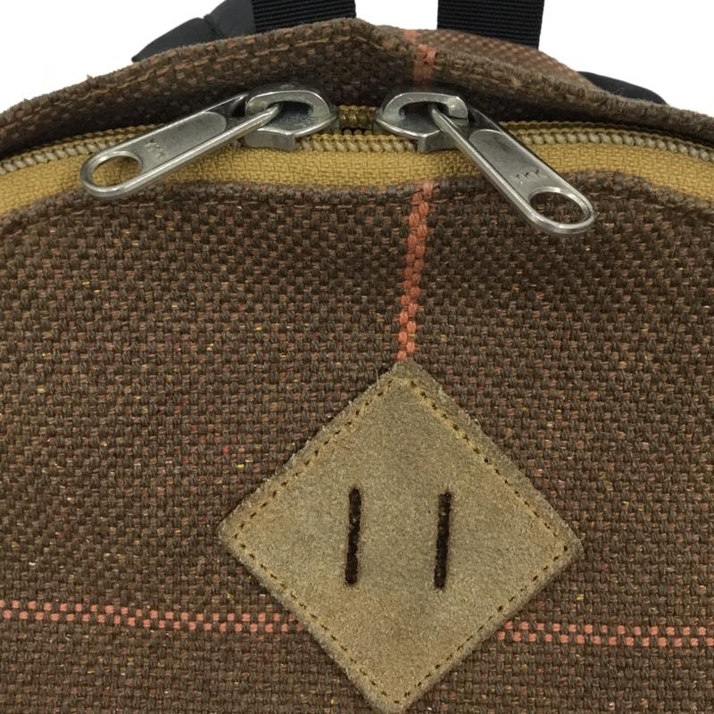 ザ ノースフェイス パープルレーベル THE NORTH FACE PURPLE LABEL リュックサック、デイパック リュックサック、デイバッグ NN7653 チェック ロゴ、文字 茶 / ブラウン / X ベージュ / ベージュ / X 橙 / オレンジ / レディース USED 古着 中古 10105247