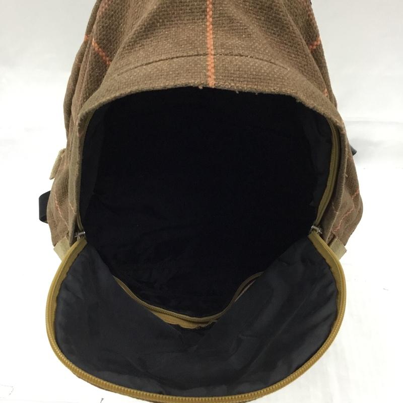 ザ ノースフェイス パープルレーベル THE NORTH FACE PURPLE LABEL リュックサック、デイパック リュックサック、デイバッグ NN7653 チェック ロゴ、文字 茶 / ブラウン / X ベージュ / ベージュ / X 橙 / オレンジ / レディース USED 古着 中古 10105247